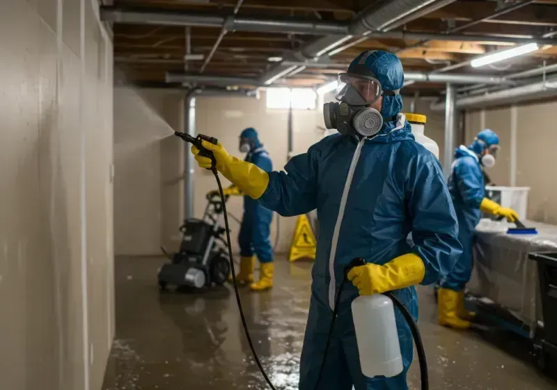 Basement Sanitization and Antimicrobial Treatment process in Glascock County, GA